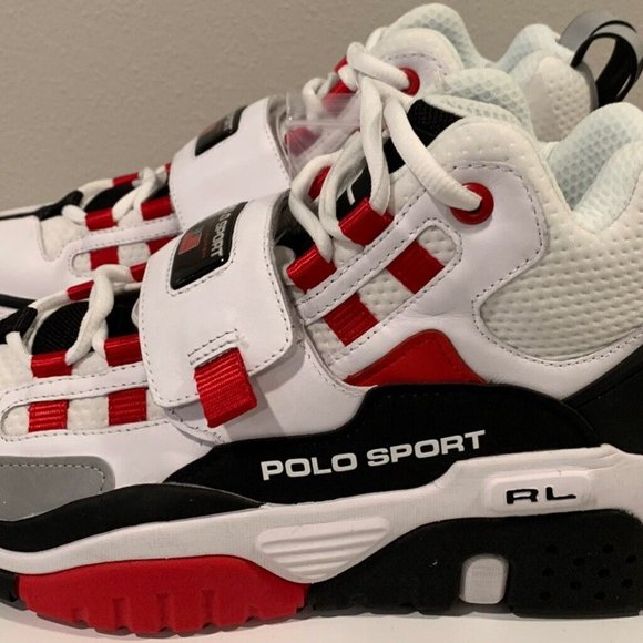 Polo Sport PS100 RALPH LAUREN🔥New Men's White Hi Top Shoes Gym Cross Fit - Picture 11 of 11